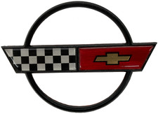 Metal Oem Blem Original 1984-1990 Corvette Gas Fuel Lid Door Emblem Badge C4 Ne