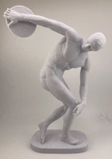 GREEK SCULPTURE DISCOBOLUS 9.8 INCH/250 MM, MUSEUM REPRODUCTION