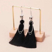 Halloween earrings Skeleton bride fashion jewelry NEW Free Shipping 4 Inch