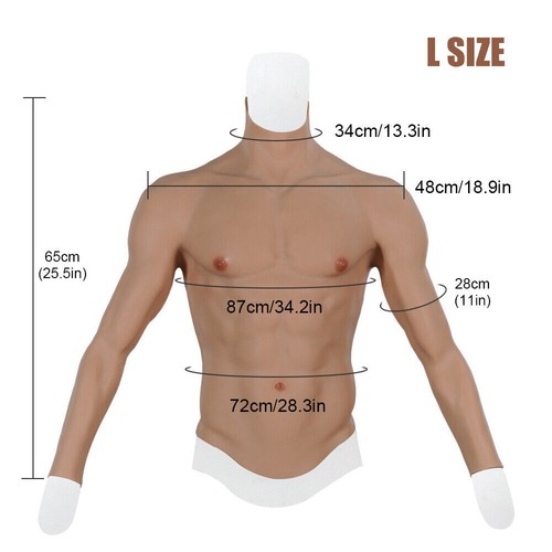 LCUPPON Silikon Muskelanzug - Realistische Plus Size Muskeln Für Cosplay & Karneval