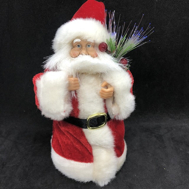 Fiber Optic Santa Claus Multi Changing Colors Battery Operated Tested