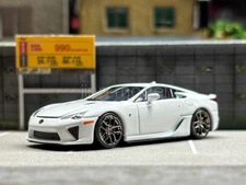 FH 1:64 Scale White For LFA Coupe Racing Sports Diecast Metal Car Gift Model