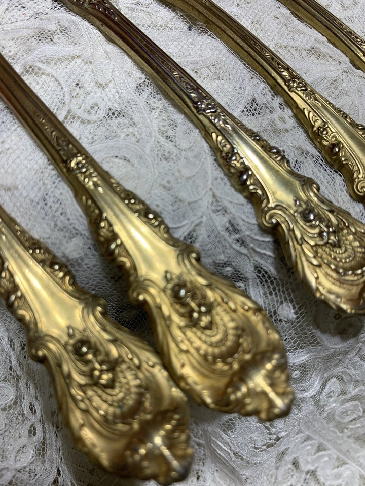 Wallace esterlina (5) mango plano esparcidores de mantequilla de colección Sir Christopher Foto 4 de 4