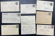 Lot of 14 Postal History covers with 2c Warren G. Harding, Ad corners 1923-24