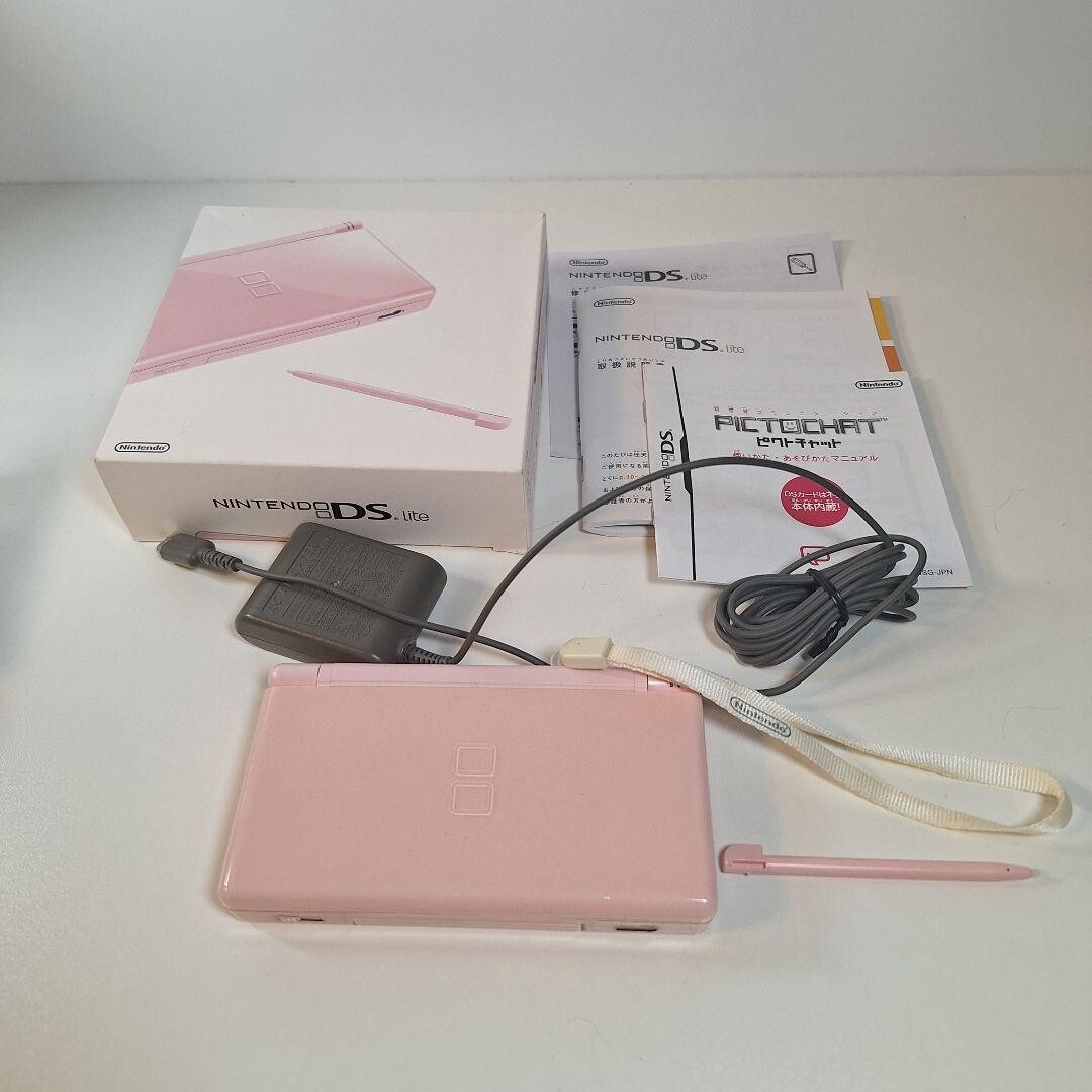 任天堂 - ◆◆Nintendo ニンテンドウ DSLite 本体  USG-001 ピンク Nintendo DS Lite noble pink USG-001 console w/box Japanese