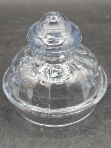 Vintage FIRE KING GLASS Philbe Blue Sapphire Percolator Coffee Pot