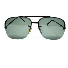 Vintage Cool Ray Aviator Style Sunglasses frames black Green Lens H9351