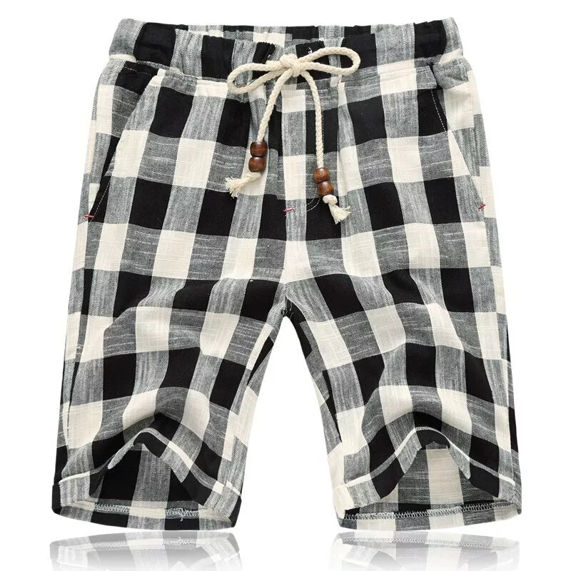 Short cuadros hombre hot sale