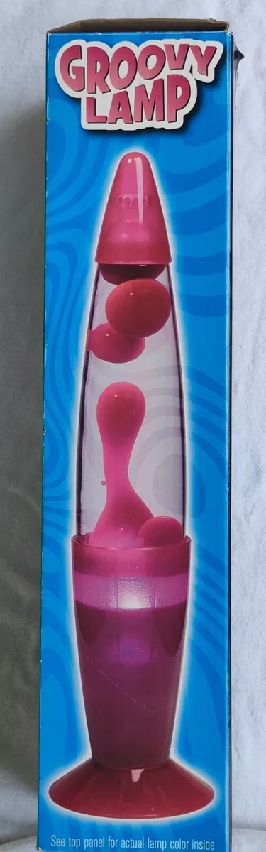 Groovy Lamp 13.5 Inch Tabletop Lava Lamp Pink Very Relaxing. New