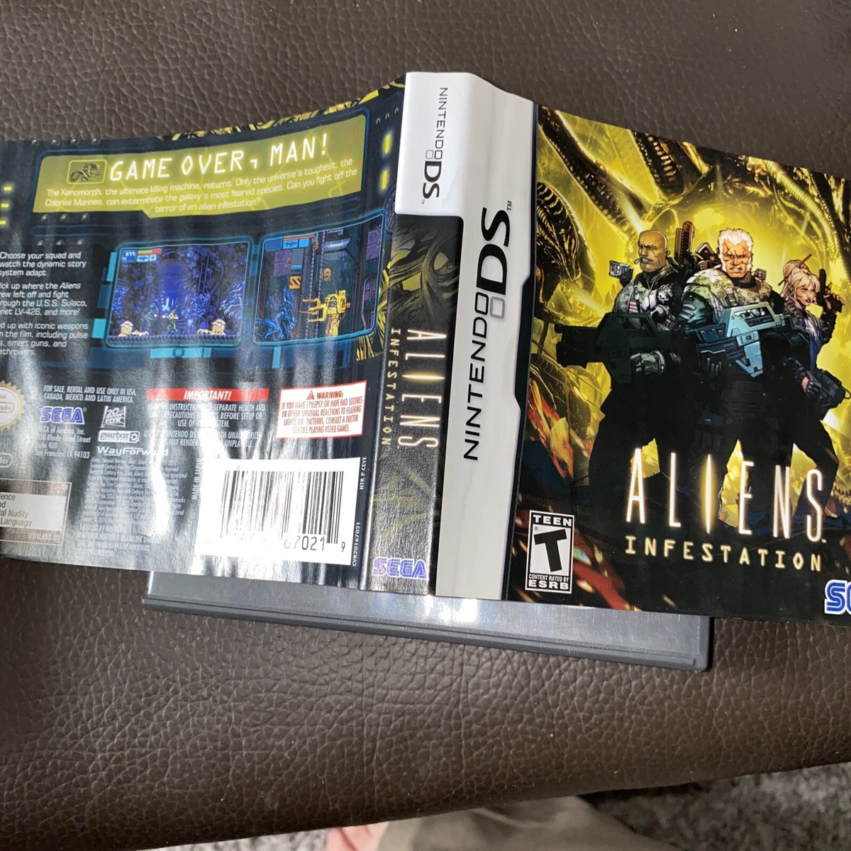Aliens Infestation (Nintendo DS, 2011) Authentic - Complete Cib