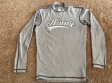 BILLABONG Adult Small Gray Long Sleeve Rash Guard HAWAII