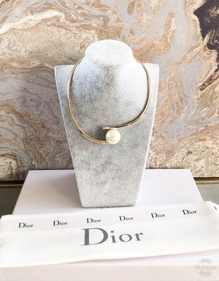dior pearl choker
