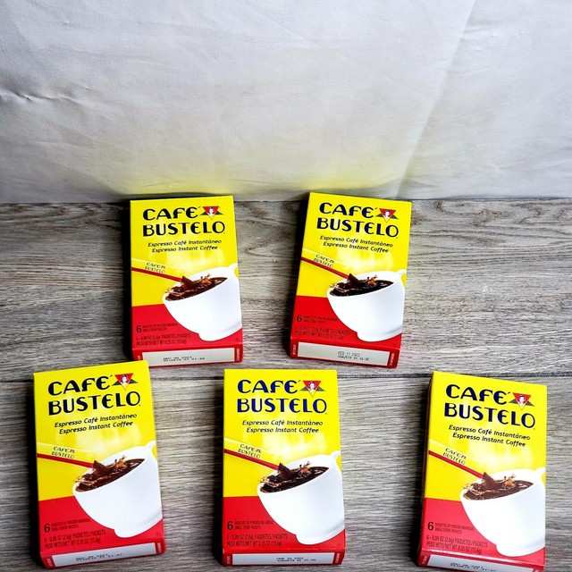 5 Boxes Cafe Bustelo Instant Espresso Coffee 30 Individual