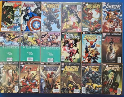 Huge Mixed Lot Of 56 AVENGERS Comic Books Captain America Hawkeye Iron Man 