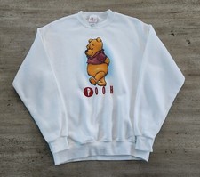 Vintage 90s Disney Winnie The Pooh Crewneck Sweatshirt Sz M Made In USA