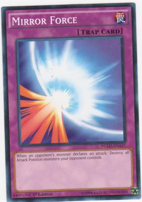 YUGIOH CARD MIRROR FORCE YGLD-ENA37 n0t 1ST EDITION