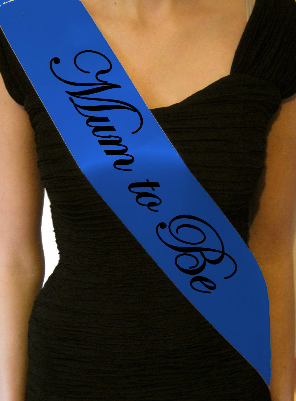 Royal Blue Mum To Be Sash Baby Shower 180cm Gift Present Sashes Satin Mummy