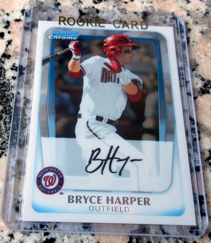 BRYCE HARPER 2011 Bowman CHROME #1 Draft Pick Rookie Card RC Phillies MVP HOT $$