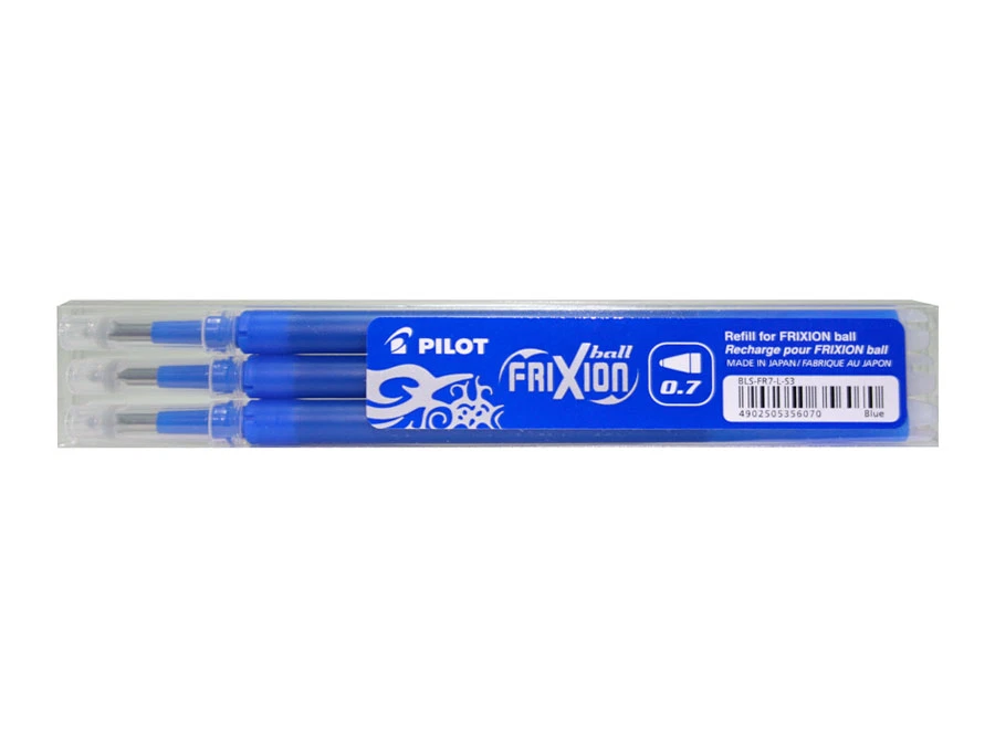 12 Pilot Frixion Ball Ersatzmine Tintenroller Kugelschreiber Blau Stift Minen  - Bild 2 von 3
