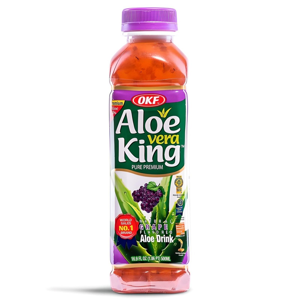 OKF Korean Aloe Vera King Drink 500ml (7 Bottles) HALAL - 7 Most Liked  Flavours | eBay