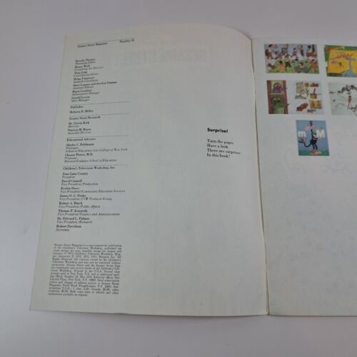 Vintage CTW SESAME STREET Magazine Activities May 1974 Unused - Foto 3 di 10
