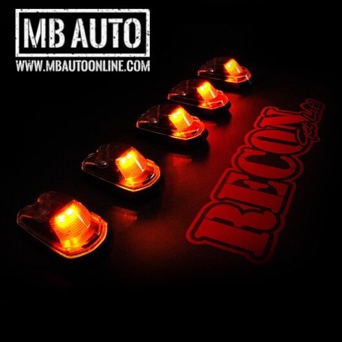 NEW Clear Lens AMBER LED Cab roof lights 5pc 17-18 Ford F250 F350 super duty - Picture 7 of 12