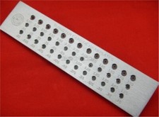 Tungsten Carbide Wire Drawplate For Jewelry Making Round 0.26-2.80 Mm 39 Hole ck