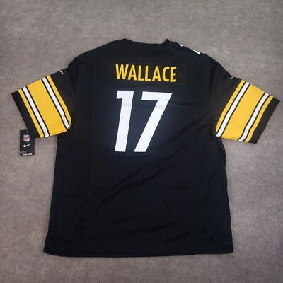 Mike Wallace Pittsburgh Steelers Jersey Mens Sz XL Black Yellow