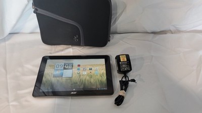 Acer Iconia Tab A200 10.1'' Android Tablet 32GB Wi-Fi Tested Reset w/ Charger Cas