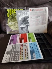 Sorcerer The Game of Magical Conflict - SPI - 1975 - UNPUNCHED & Complete - VG+