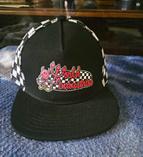 World Industries Black/White Check Trucker Hat Mesh Back Adjustable One Size