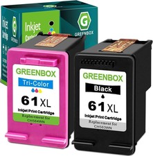 61XL Ink Cartridges Black/Tri-Color Combo Pack For 61 Ink, 2-Pack