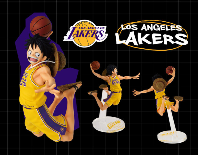 ONE PIECE ×NBA LOS ANGELES LAKERS フィギュア ONE PIECE Monkey D. Luffy NBA LOS ANGELES LAKERS Figure One Piece