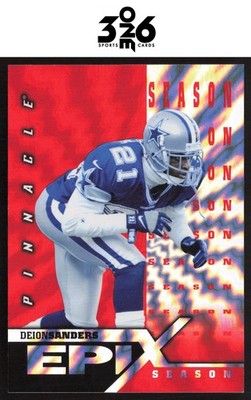 Deion Sanders 1997 Pinnacle Certified Epix Orange #E15