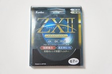 Kenko 67mm ZXII PROTECTOR Lens Filter Used Clear Case High Grade