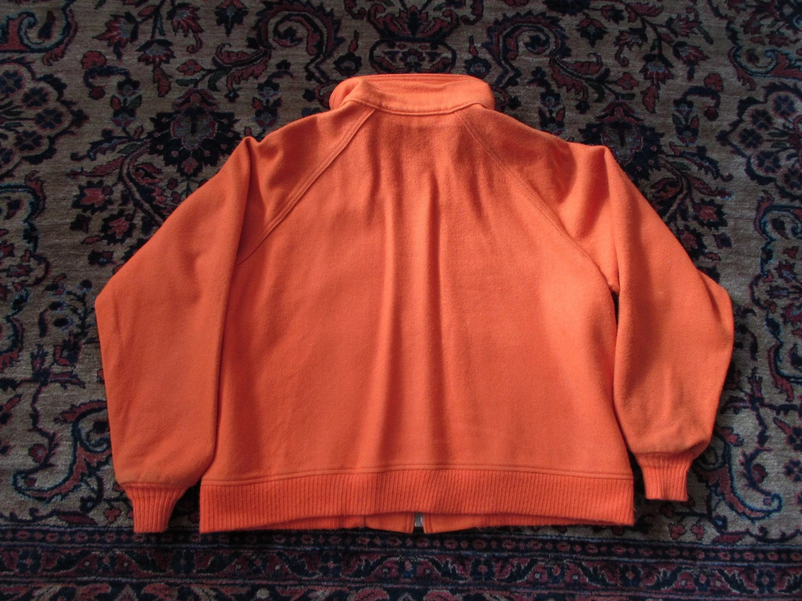 Vintage Woolrich Hunter Orange Wool Full Zip Jacket - USA - Size XL image 5