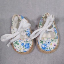 Polo Ralph Lauren Baby Girl Shoes Size 1 Floral Espadrilles Bowtie