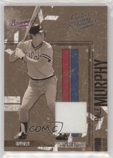 2004 Donruss Leather & Lumber Materials Black White Jersey /250 Dale Murphy 0z8
