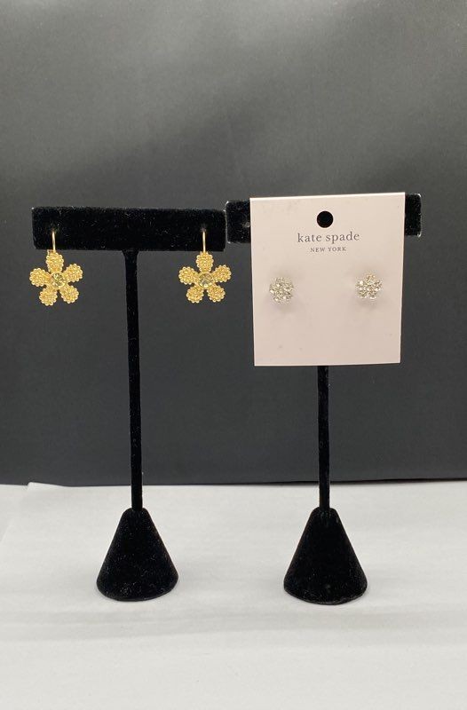 Kate Spade New York Gold & Silver Tone Earring 2PC Bundle 8.8 g