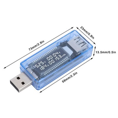 Batteriekapazität und Ladestrom USB Messgerät mit LCD Display KWS V20