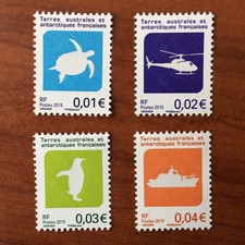 TAAF Yvert Num 742-745 Serie courante ANNEE 2015