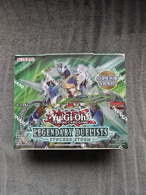 Yu-Gi-Oh Legendary Duelist Synchro Storm Display 1. Auflage Deutsch Neu & OVP...