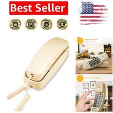 Classic TRIMLINE 210 Corded Phone with Lighted Keypad and SpeedDial - Beige