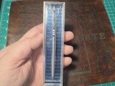 Vintage Double Heart Papermate Click Pen Chrome Finish Made In Usa Original Box