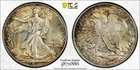 1946 Walking Liberty Half Dollar   PCGS MS 64   Nicely Toned UNC Type