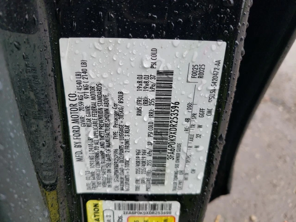 2013 Ford Fusion Shifter Lever/Knob A6SP FWD 2.00L Used OEM 119K Miles - Image 2 of 4