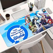 40 90cm1pc Large Anime Slime Gaming Mouse Pad - Non-Slip Rubber Base, Washable D
