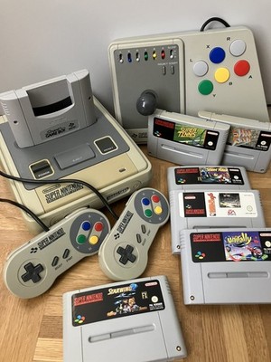 SNES Konsole  | Score Master  6 Spiele  SuperGameboy  2 Controller   Lesen! 