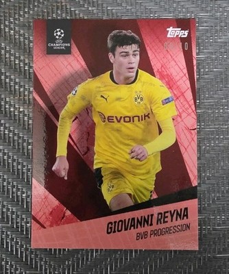 2021 Topps X American Dream GIOVANNI REYNA Red Progression 5/10