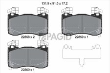 PAGID Bremsbelagsatz Scheibenbremse T2805N für KIA STINGER CK Hatchback Van GDI